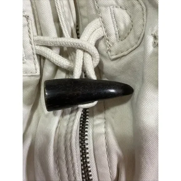 Abercrombie & Fitch Parka Jacket Coat Women’s Medium Lined Faux Fur Trim Hooded - Picture 5 of 16